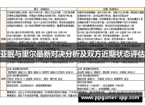 亚眠与里尔最新对决分析及双方近期状态评估